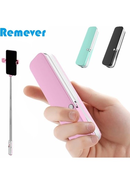 Siyah Taşınabilir Kablosuz Mini Bluetooth Selfie Sopa Monopod Montaj Tutucu iPhone 6 S 7 8 Xiaomi Samsung Akıllı Telefon (Yurt Dışından)