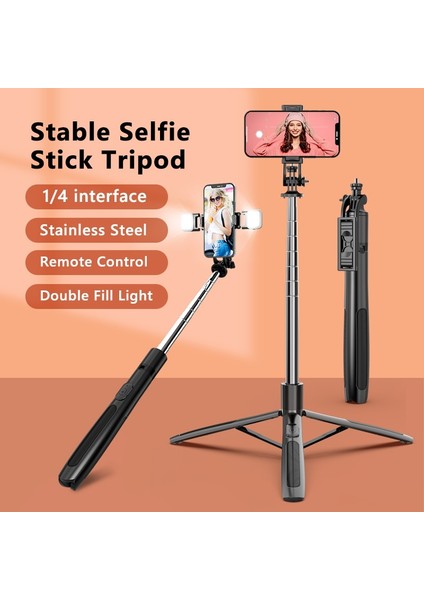 Seçenek 3-Işık Yok Q05 1580MM Yeni Kablosuz Selfie Çubuğu Tripod Gopro Aksiyon Kameraları Akıllı Telefonlar Için Dolgu Işığı ile Katlanabilir Monopod Selfie Canlı (Yurt Dışından)
