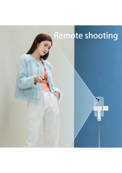 Beyaz Pratik Selfie Tripod Yaygın Uyumlu Katlanabilir Tasarım Kaymaz Ped Selfie Çubuğu Cep Telefonu Aksesuarları (Yurt Dışından)
