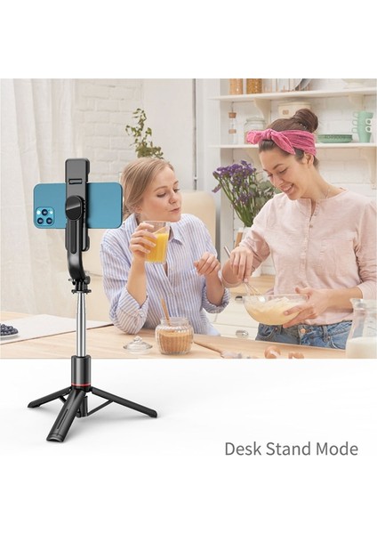 Işık Yok Kutu Yok Cool Dıer 2022 Yeni Katlanabilir Kablosuz Bluetooth Selfie Çubuğu Tripod Uzaktan Deklanşör ile Akıllı Telefon Için Doldurma Işığı Selfie Stck