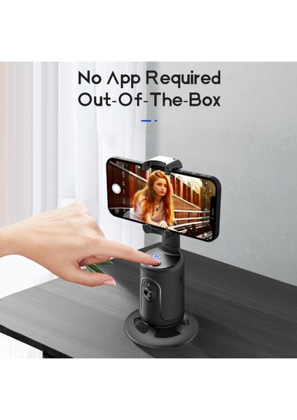 Selfie Çubuğu Tripod Otomatik Yüz Takip Gimbal Sabitleyici 360 Rotasyon El Selfie Çubuğu Tiktok Canlı Fotoğrafçılık Için Takip Gimbal Yepyeni (Yurt Dışından)