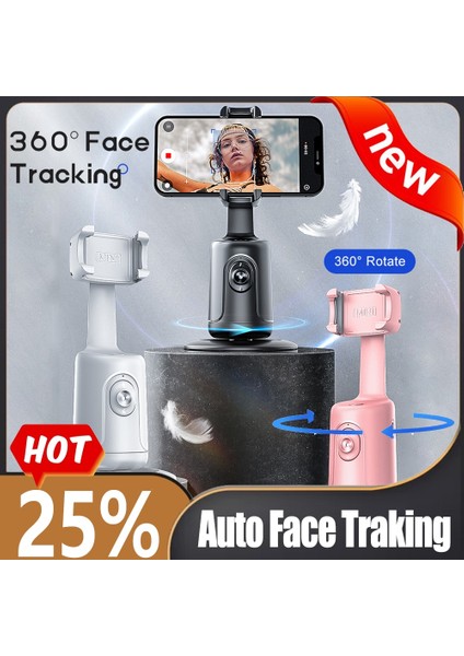 Selfie Çubuğu Tripod Otomatik Yüz Takip Gimbal Sabitleyici 360 Rotasyon El Selfie Çubuğu Tiktok Canlı Fotoğrafçılık Için Takip Gimbal Yepyeni (Yurt Dışından)