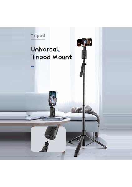 Selfie Çubuğu Tripod Otomatik Yüz Takip Gimbal Sabitleyici 360 Rotasyon El Selfie Çubuğu Tiktok Canlı Fotoğrafçılık Için Takip Gimbal Yepyeni (Yurt Dışından)