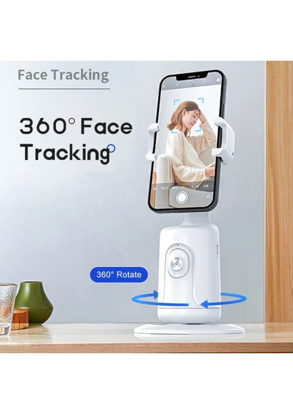 Selfie Çubuğu Tripod Otomatik Yüz Takip Gimbal Sabitleyici 360 Rotasyon El Selfie Çubuğu Tiktok Canlı Fotoğrafçılık Için Takip Gimbal Yepyeni (Yurt Dışından)