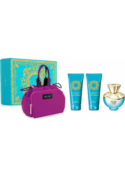 Dylan Turquoise Edt 100 ml + Body Lotion 100 ml + Shower Gel 100 ml + Çanta