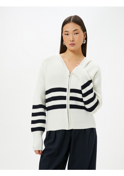 Fermuarlı Hırka Geniş Yaka Ribanalı modelleri