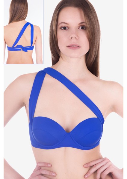 63551 Saks 6 Şekilde Bağlamalı Bikini Üstü