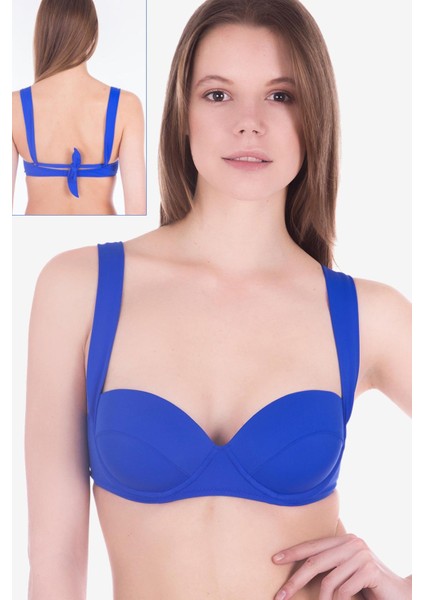 63551 Saks 6 Şekilde Bağlamalı Bikini Üstü