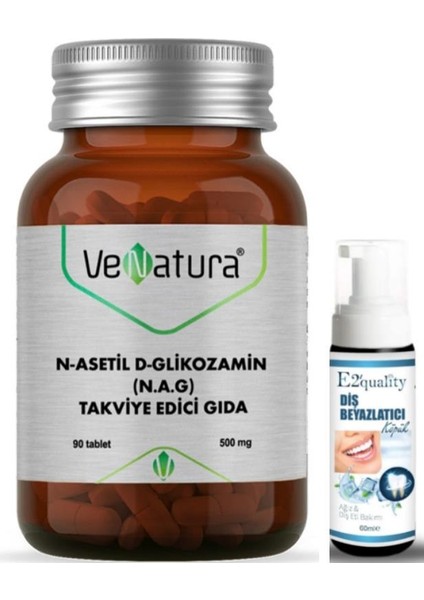 N-Asetil D-Glikozamin Takviye Edici Gıda 90 Tablet - Diş Beyazlatıcı Köpük