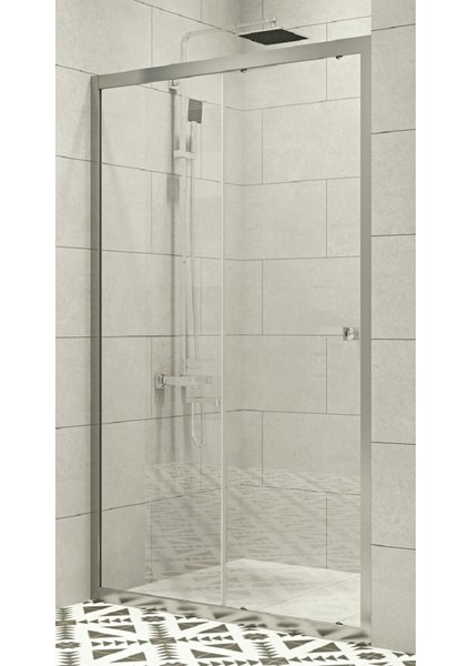 Duşakabin Ön Cephe 4mm Şeffaf Cam Yükseklik 180CM 2s/2k fiyatları