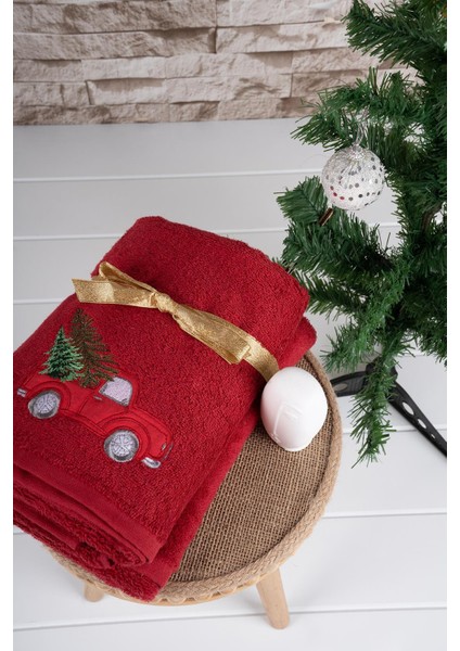 Pamuk Ikili 50X100 cm Yılbaşı Nakışlı Havlu/havlu Seti fiyatları