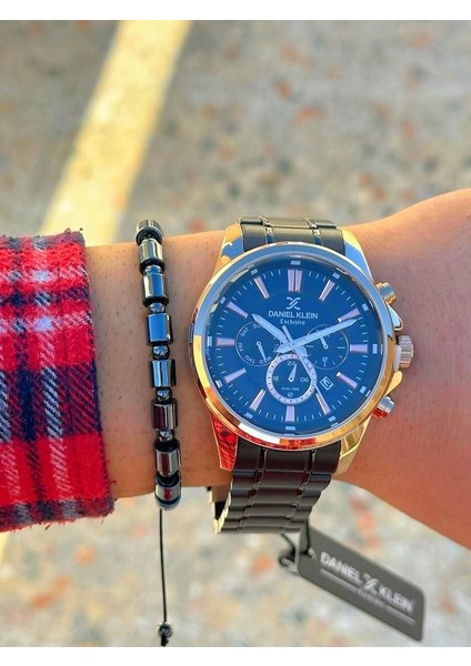 DK.FT.1.299 Daniel Klein Çelik Kordon 30 mt Suya Dayanıklı Yeni Sezon Şık Tasarım Erkek Kol Saati