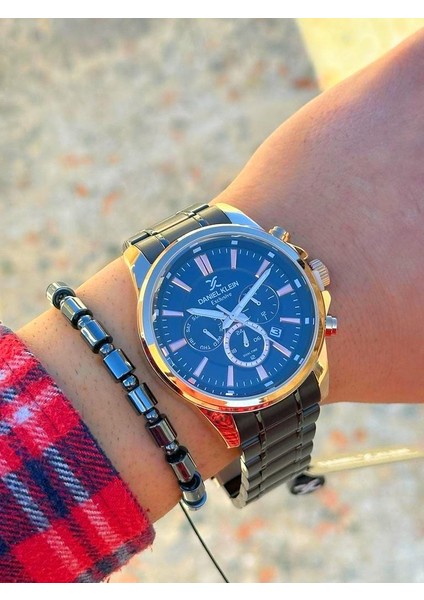 DK.FT.1.299 Daniel Klein Çelik Kordon 30 mt Suya Dayanıklı Yeni Sezon Şık Tasarım Erkek Kol Saati fiyatları