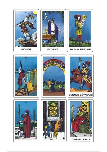 Klasik Tarot Destesi - 78 Kart ve Kılavuz Kitap