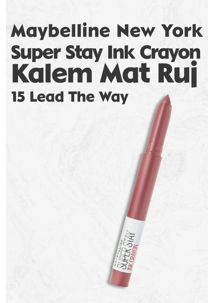 Super Stay Ink Crayon Mat Kalem Ruj 15