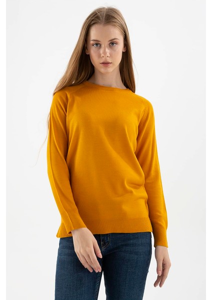 Bisiklet Yaka Yırtmaç Detaylı Regular Fit Tunik Bayan TUNİK 23K0242K1