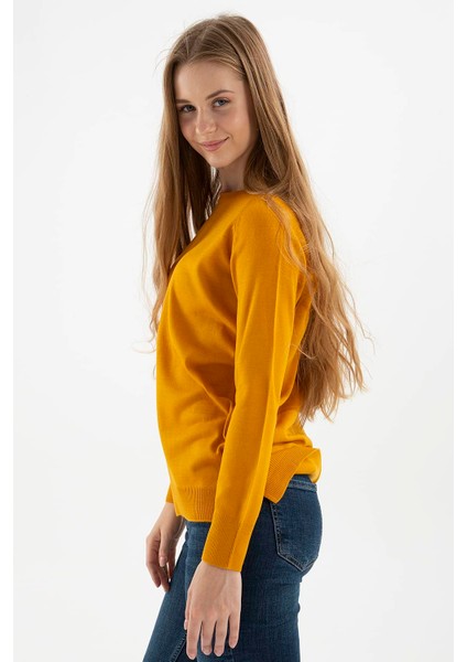 Bisiklet Yaka Yırtmaç Detaylı Regular Fit Tunik Bayan TUNİK 23K0242K1 modelleri