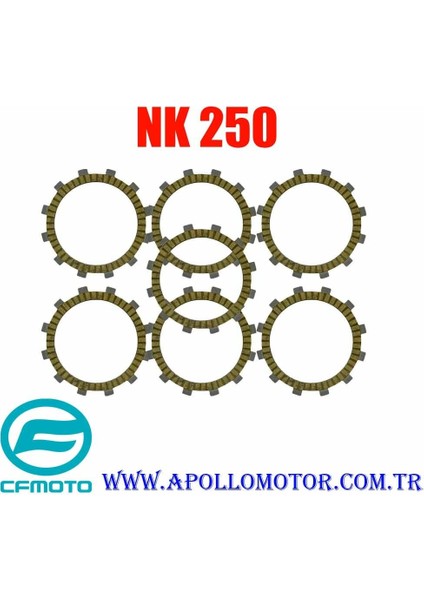Debrıyaj Balatası 7 Adet (2016-2022) Cf Moto Nk 250 Orj.