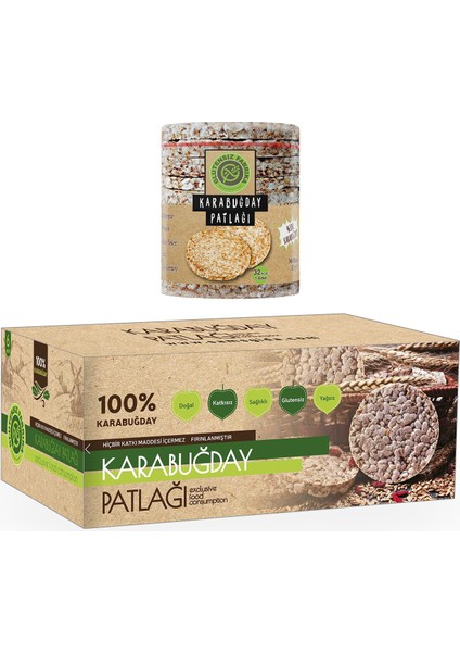 Karabuğday Patlağı Sade 88 gr x 6'lı