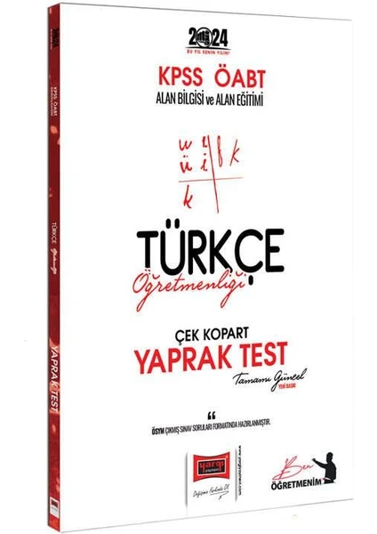 Yargı Yayınevi 2024 KPSS ÖABT Türkçe Öğretmenliği Yaprak Test