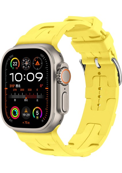 Apple Watch Se 2 2022 44MM Kordon Katman Görünüm Spor Silikon KRD92 Sarı fiyatları
