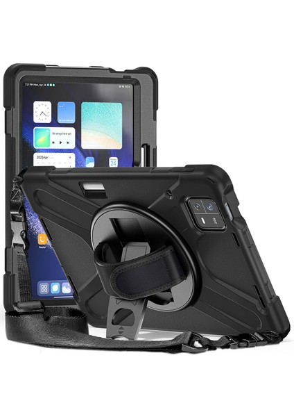 Casestreet Xiaomi Mi Pad 6 Kılıf Defender Tablet Tank Koruma Standlı Df7 Siyah