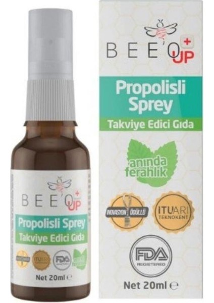 Beeo Up Propolisli Ballı Boğaz Spreyi 20 ml