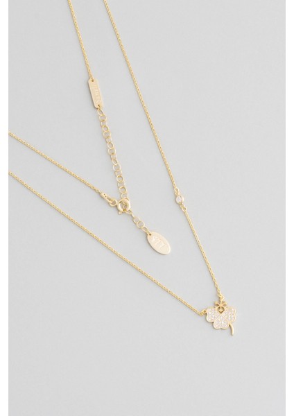 Şanslı Bff 18 Ayar Sarı Altın Kaplama 48 cm Gümüş Arkadaş Kolyesi fiyatları