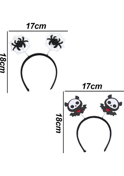 2 Adet Cadılar Bayramı Kafa Bandı Parti Şapkaları (Yurt Dışından)