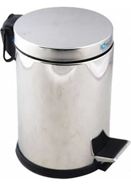 Tuvalet Banyo Mutfak Için 3 Litre Pedallı Çöp Kovası Paslanmaz Çelik Çöp Kutusu