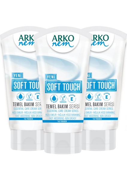 Nem Soft Touch Nemlendirici Bakım 3'lü El Kremi 3x60ml