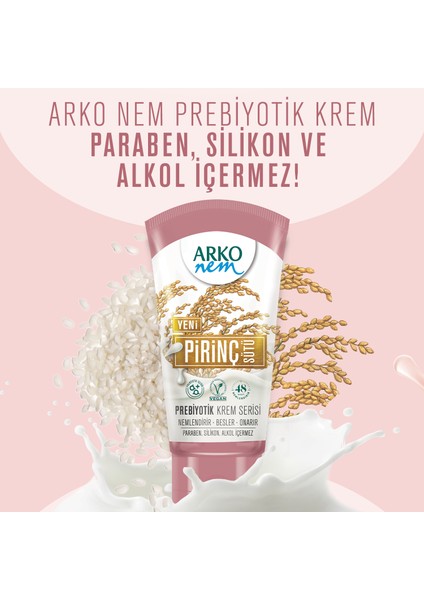 Nem Prebiyotik Krem Serisi Pirinç Sütü 3 x 60 ml