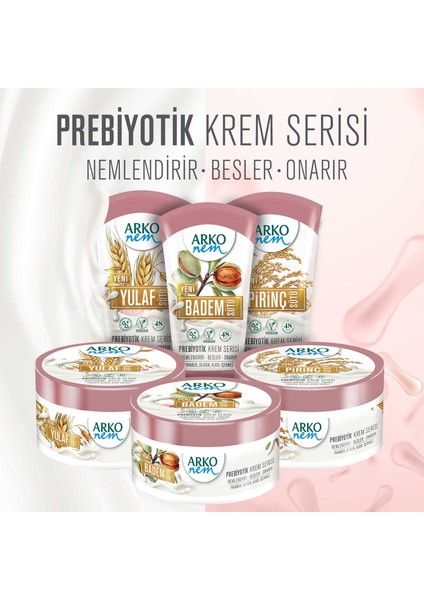 Nem Prebiyotik Krem Serisi Pirinç Sütü 3 x 60 ml