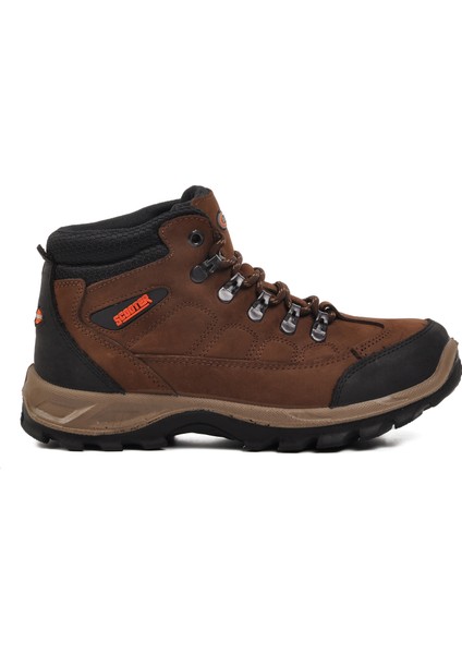 G5538 Crazy Kahve Hakiki Deri Su Geçirmez Unisex Outdoor Bot