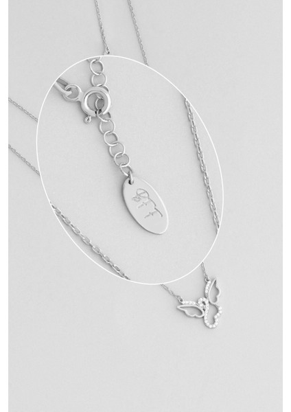 Vefalı Bff 18 Ayar Beyaz Altın Kaplama 48 cm Gümüş Arkadaş Kolyesi fırsatları