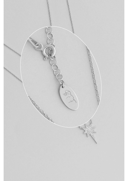 Işıldayan Bff 18 Ayar Beyaz Altın Kaplama 49 cm Gümüş Arkadaş Kolyesi fırsatları