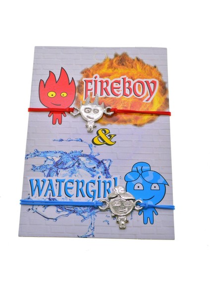 Ateş ve Su Fireboy And Watergirl Arkadaş Bilekliği