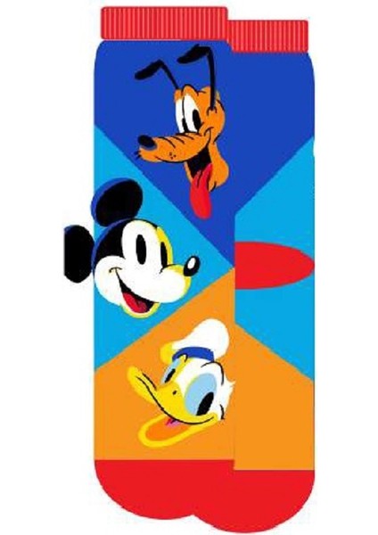 Mıckey Mouse 21556 Lisanslı 3'lü Çocuk Soket Çorap