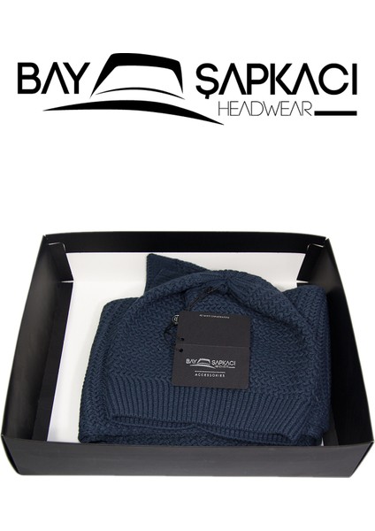Bay Şapkaci Atkı-Eldiven Tk
