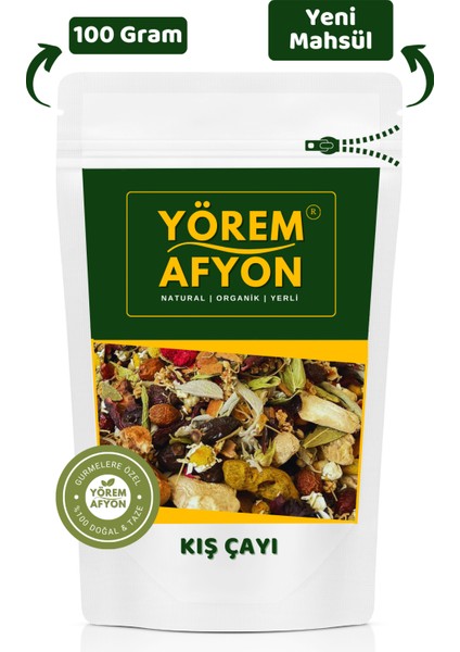 Yörem Afyon 12 Çeşitli Yöresine Özgü Yöresel Harman Kış Çayı | 100gr.