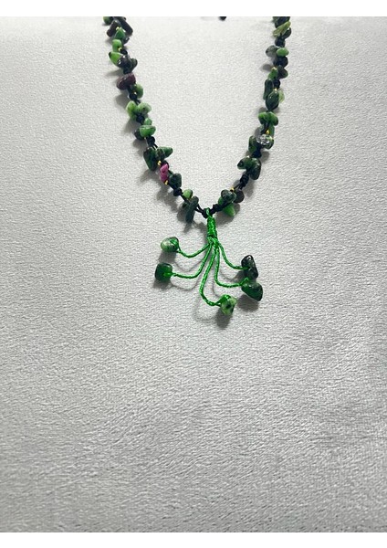 Sertifikalı Zümrüt Doğal Taş El Yapımı Tasarım Kolye fırsatları