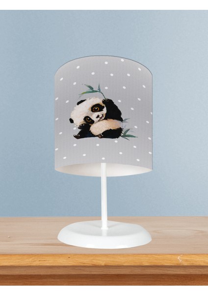 Bebek ve Çocuk Odası Sevimli Panda Desenli Abajur