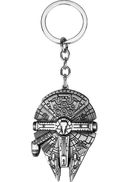 Star Wars Millennium Falcon Kalaylı Anahtarlık, Gümüş, Büyük (Yurt Dışından)