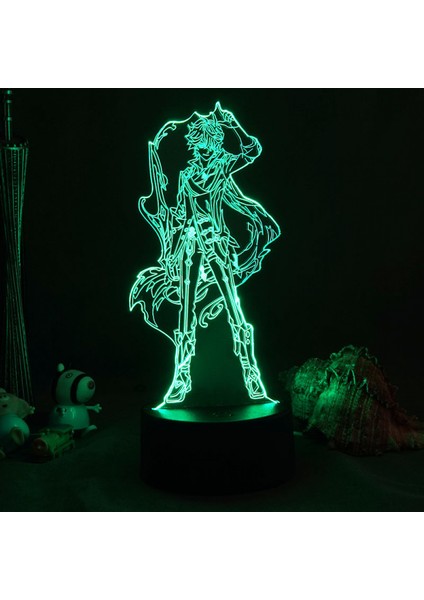3D Gece Işıkları, Uzaktan Kumandalı ve Rgb Renkli 3D Optik Illüzyon LED Lambalar (Gs Game) (Yurt Dışından)