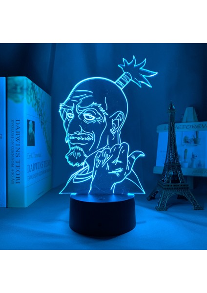 Wekity 3D Illusion Nig;ht Işık;ht Anime Karakter Masa Lambası USB Powered 7 Renk LED Işık;ht Çocuklar Için Dokunmatik Anahtarı ile Hediye Yatak Odası Dekor (Yurt Dışından)