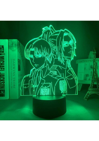 Anime 3D Gece Işık;ht Saldırı Akrilik LED 3D Lamba Ev Odası Dekor Için Işık;ht Çocuk Hediye (Yurt Dışından)