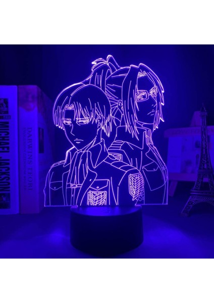 Anime 3D Gece Işık;ht Saldırı Akrilik LED 3D Lamba Ev Odası Dekor Için Işık;ht Çocuk Hediye (Yurt Dışından)