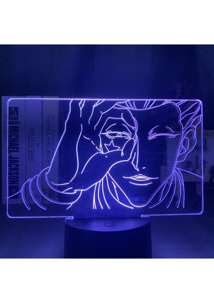 Wekity 3D Illusion Nig;ht Işık;ht Anime Karakter Masa Lambası USB Powered 7 Renk LED Işık;ht Çocuklar Için Dokunmatik Anahtarı ile Hediye Yatak Odası Dekor (Yurt Dışından)