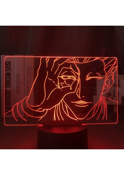 Wekity 3D Illusion Nig;ht Işık;ht Anime Karakter Masa Lambası USB Powered 7 Renk LED Işık;ht Çocuklar Için Dokunmatik Anahtarı ile Hediye Yatak Odası Dekor (Yurt Dışından)
