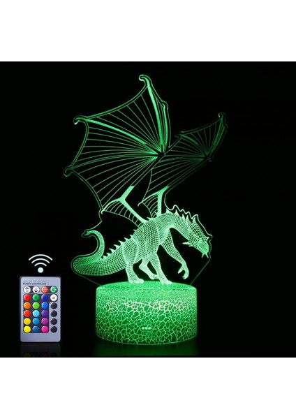 Justup Dragon Gece Uzaktan Dokunmatik Kontrollü 16 Renk 4 Yanıp Sönme Modu ve Parlaklık Ayarlı USB Pillerle Çalışır - Dragon A (Yurt Dışından) fiyatları